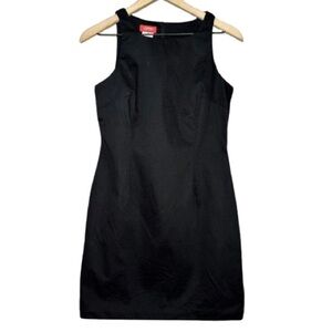 Women's 5/6 ESpirt Vintage Black Dress Sleeveless High Neckline